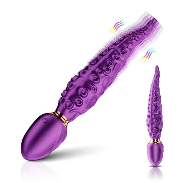 Octopus Rotating Vibrating Dildo Female Clitoral Stimulation Vibrator AV Massage Stick Sex Toys for Women