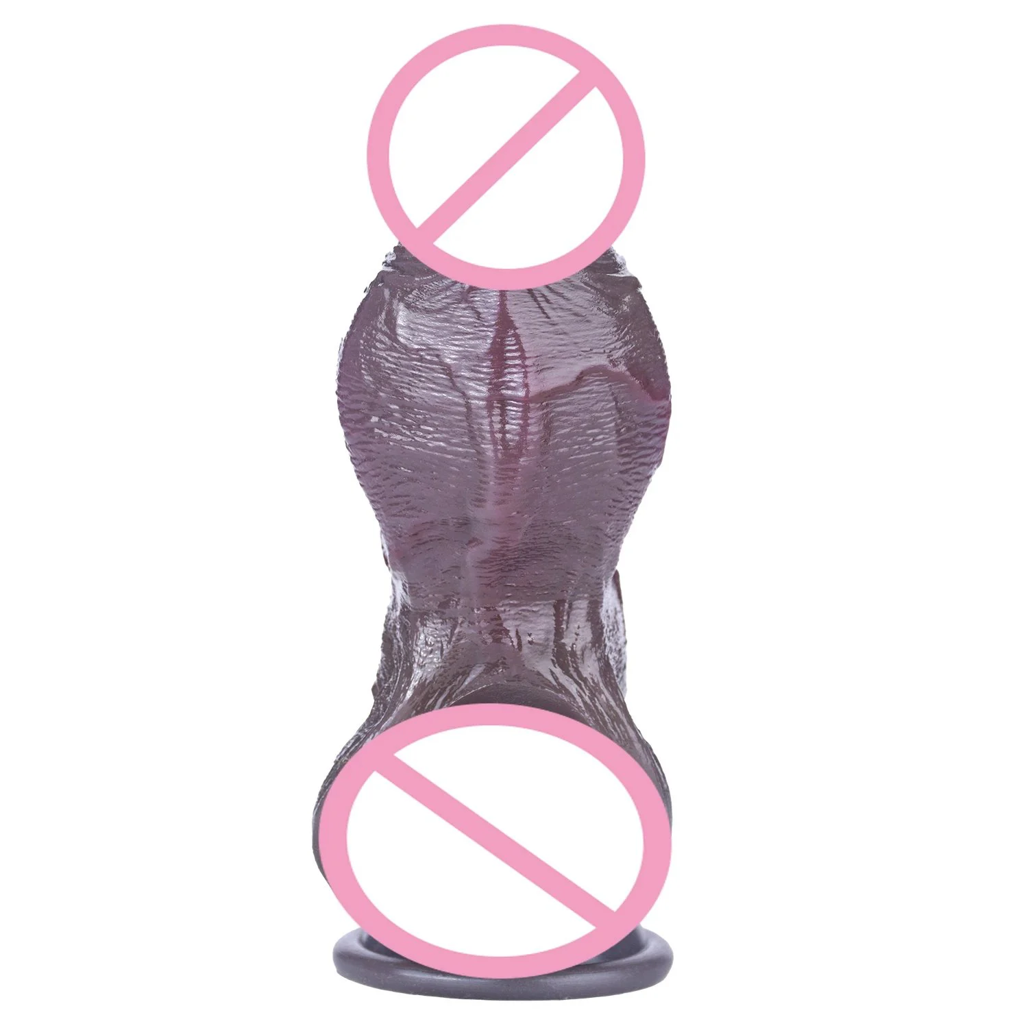 Ultra-Realistic Open-ended Penis Sleeve Soft Hollow Extension Dick Enlarger Male Adult Delay Ejaculation Toy for Couple