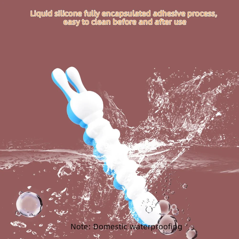 Mini Vibrator Nipple Clamps Dual Head Soft Silicone Bunny Vibrator Sex Toys Vibrating Tail Butt Plug Toys