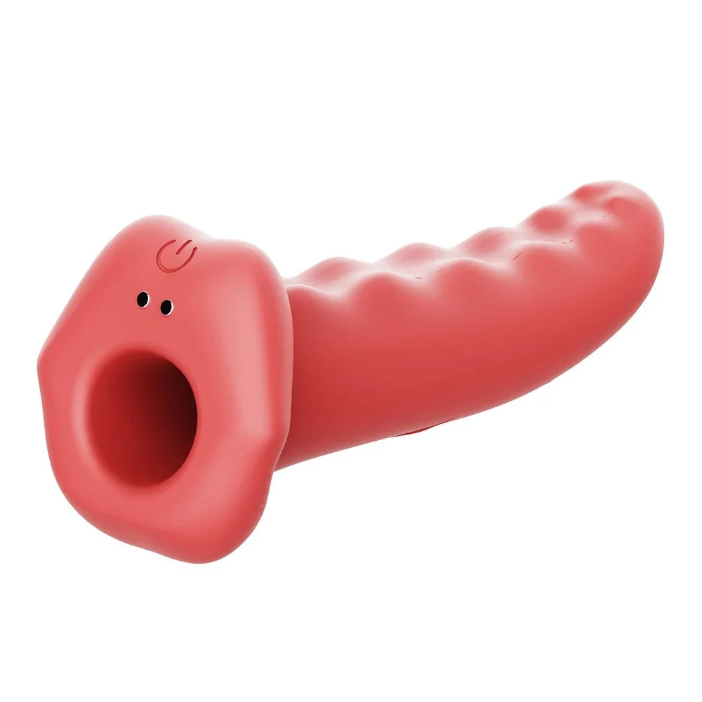 Multi-function USB Rechargeable 5 in 1 Vibrating Finger Sleeve Oral Sex Tongue Finger Vibrator Sex Toys