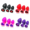 Multi-Color Silicone Metal Stainless Steel Jewelry Anal Plug Vibrator Couple Sex Toys for Fun and Intimacy