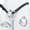 Chastity Cage Belt, Flat Chastity Cage for Men,Metal Male Chastity Device Cock Cage BDSM Bondage Cage Sex Toys for Couples