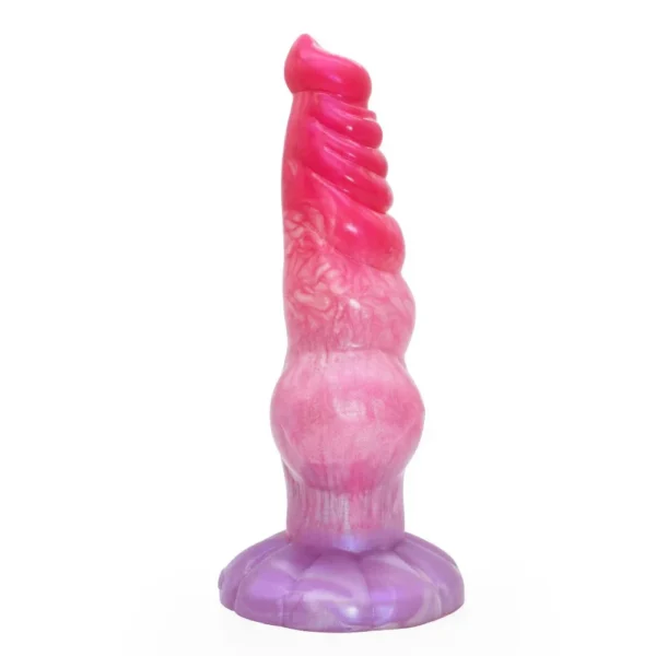 Pink Soft Color Sex Toys Silicone Monster Dildo With Artificia Dog Knot Dildo Animal Dildo for Women