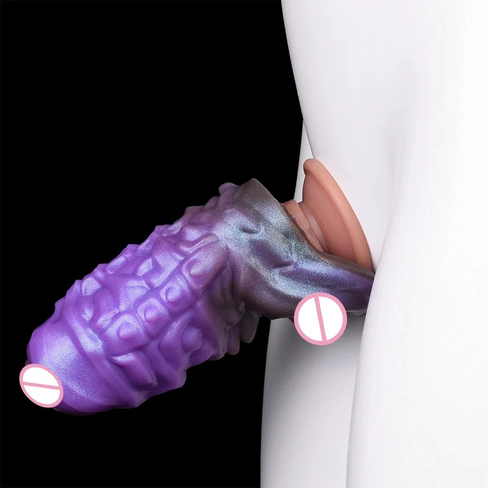 Super Soft Silicone Fantasy Monster Cock Extender Sleeve Men Sex Toy Fantasy Dildo Sleeve for Male
