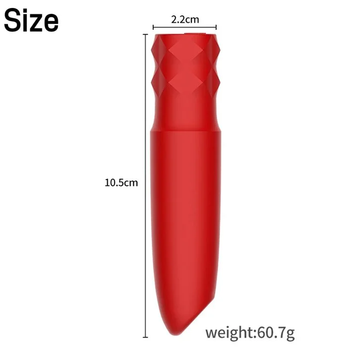 Powerful 10 Frequency Silicone Mini Bullet Stimulator Rose Vibrator for Adult Women's Clit G-Spot Sex Toys
