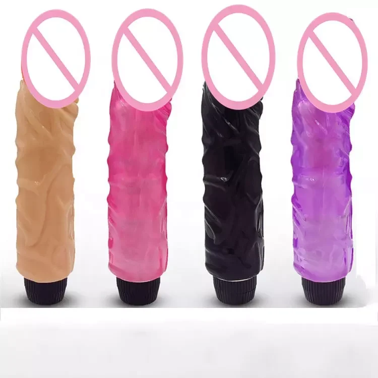 Battery Dildo Vibrator Sex Toys for Women Large 22cm Realistic Big Jelly Dildo Vibrator