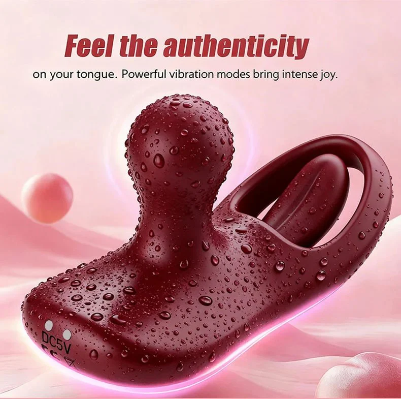 APP Control Wearable Silicone Anal Massager Vibrator Small Tongue Slap 9 Frequency Vibration Mode 100% Waterproof Adult Toy