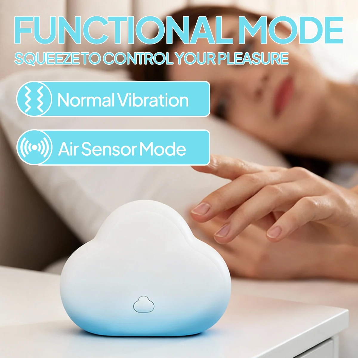 Pleasure Massager Air Sensor Soft Skin-friendly Silicone Quiet and Discreet Clitoris Sucking Clouds Vibrator