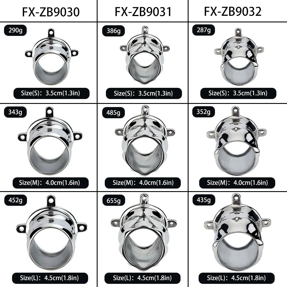 RodHolder Grain Stainless Steel Penis Sleeve a Penis Support Sex Toy Three Sizes Available Designed for Semi-erect Support Needs