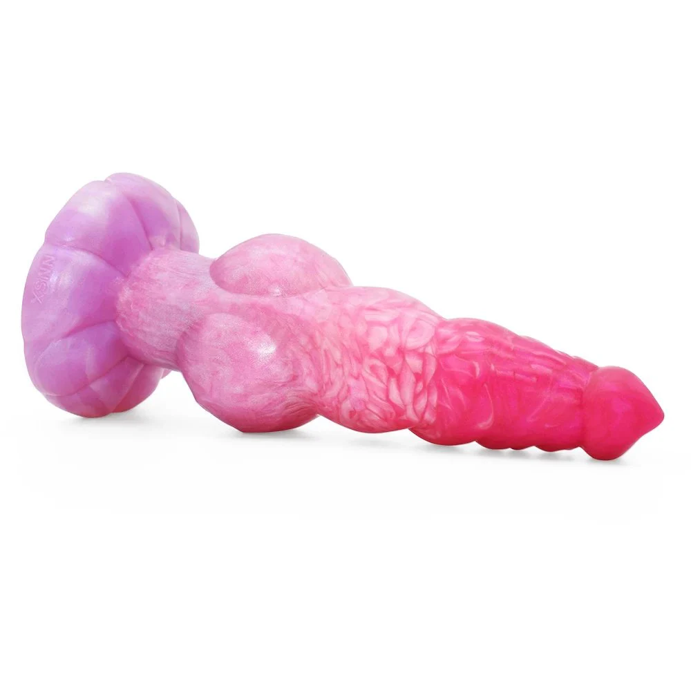 Pink Soft Color Sex Toys Silicone Monster Dildo With Artificia Dog Knot Dildo Animal Dildo for Women