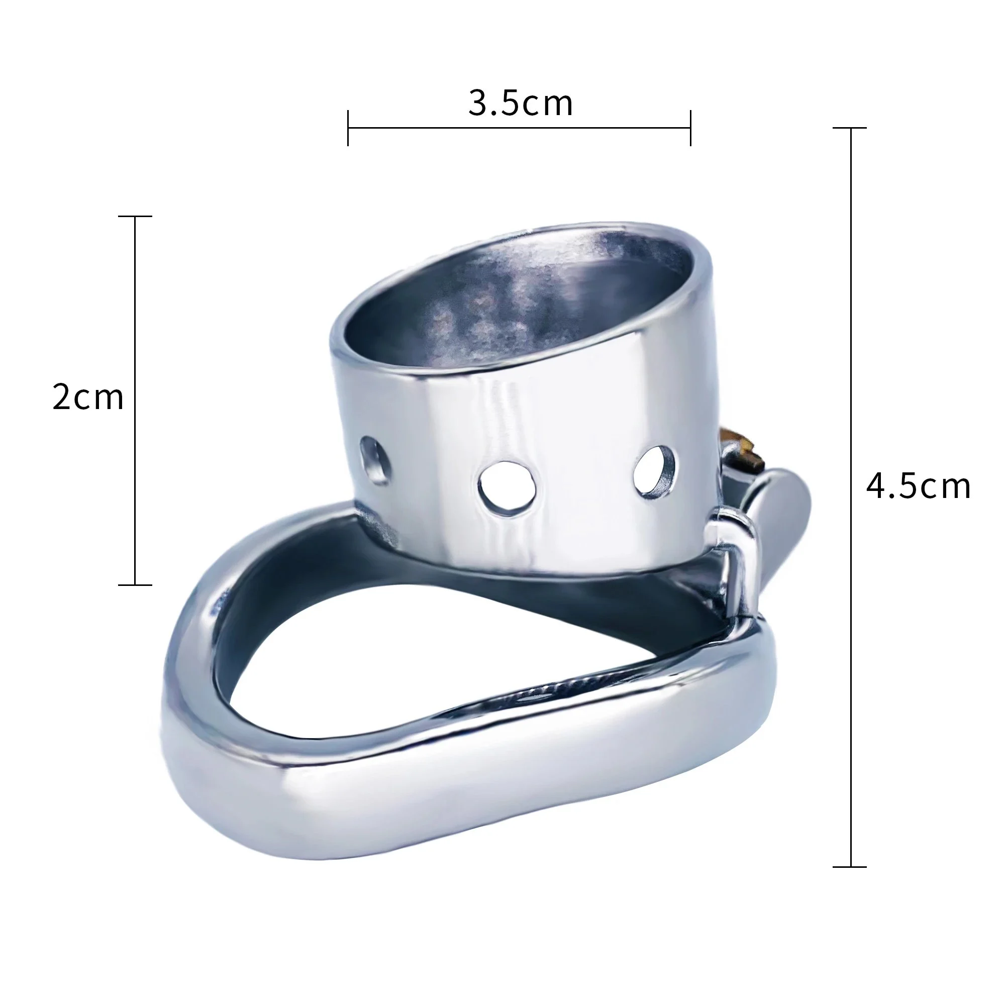 35mm Cage Inner Diameter Stainless Steel Cock Cage Comfortable Sex Tool Cock Cage Male Chastity Devices for Men for Sex