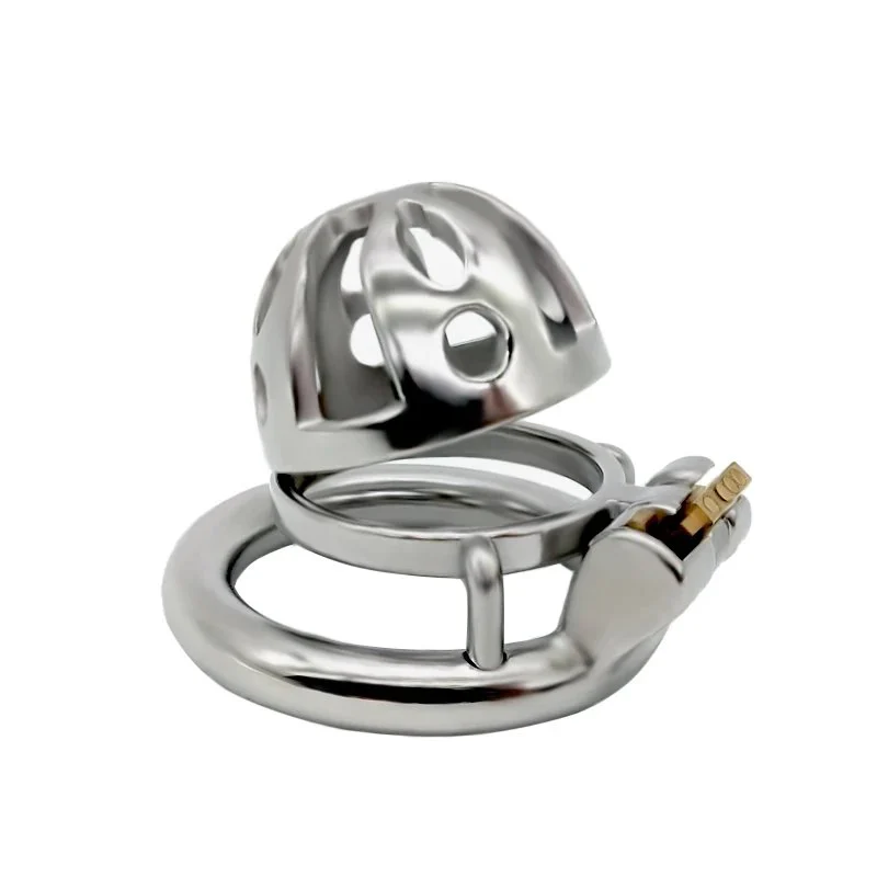 50mm Male Chastity Cage 304 Stainless Steel Lock Penis Cage with Keyholder for Male Chastity Cock Cage