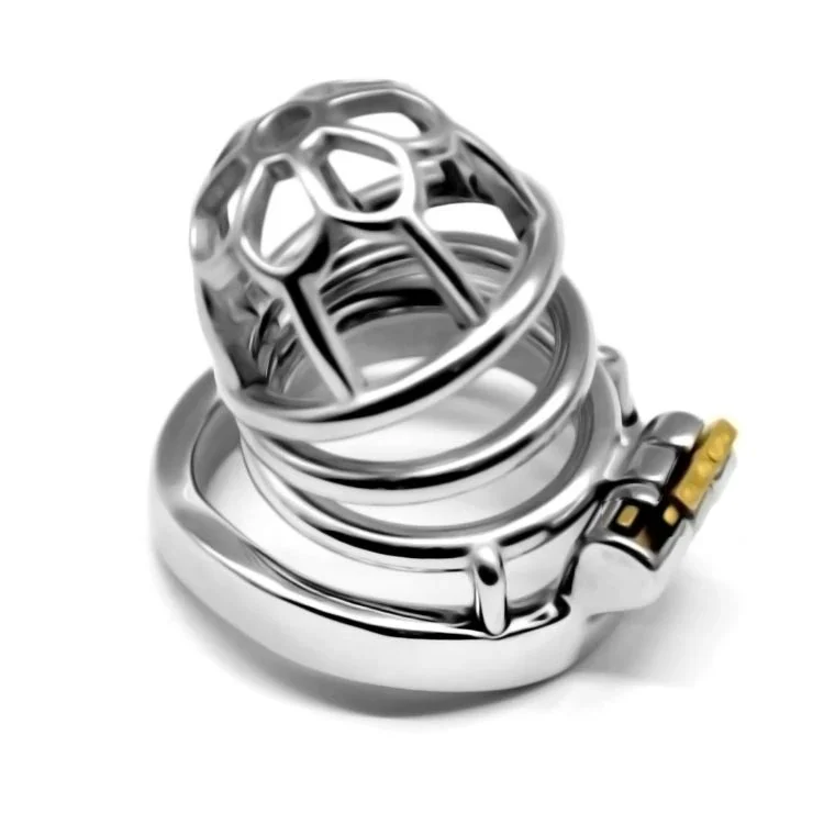 60mm Sm Sex Toys Lock Penis Cage with Keyholder Male Chastity Device Curved Cock Ring Chastity Cage 304 Stainless Steel