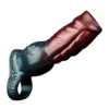 XL 6.6'' Reusable Silicone Penis Sleeve With Penis Ring Big Penis Extender Cock Extension Dick Enlargement Sex Toys