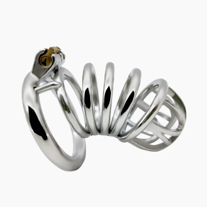 Chastity Lock Python With Ring Male Chastity Bird Cage Ring to Prevent Cheating Sex Toys for Men