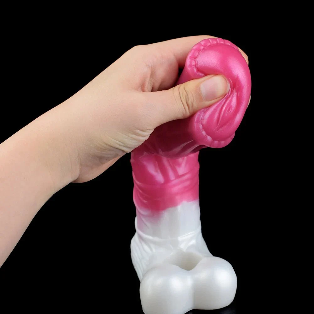 Wearable Sex Toy Horse Hollow Dildo Fantasy Penis Sleeves Best Time Delay Condom Soft Silicon Cock Ring for Male Sex Toy