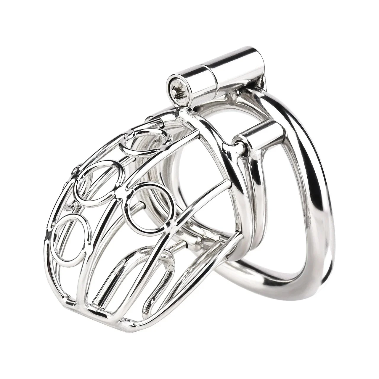 Big Hollow Chastity Cage for Male Bondage Device Lightweight Metal Penis Ring BDSM Sex Toys Stainless Steel Chastity Device