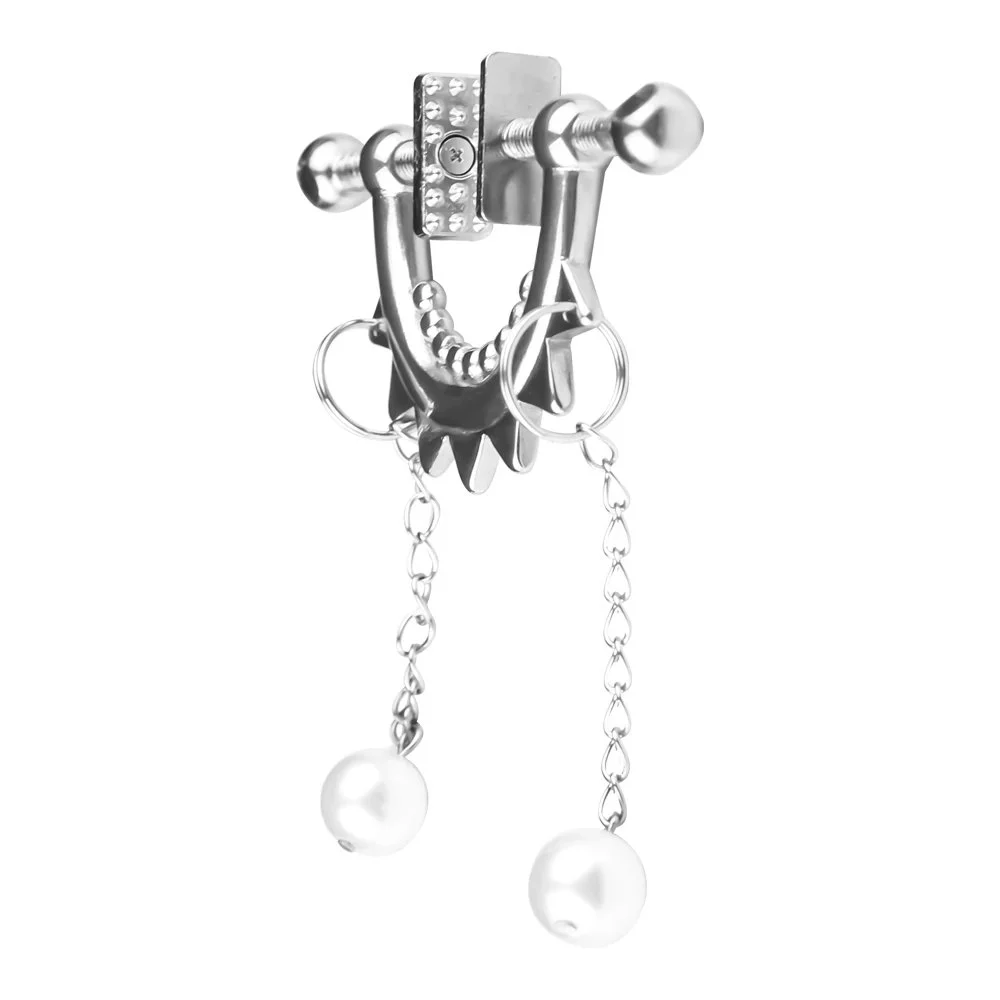 Body Clamps with Chain Stainless Steel Body Clip Non-Piercing Chain Non-Piercing Body Jewelry for Women Men