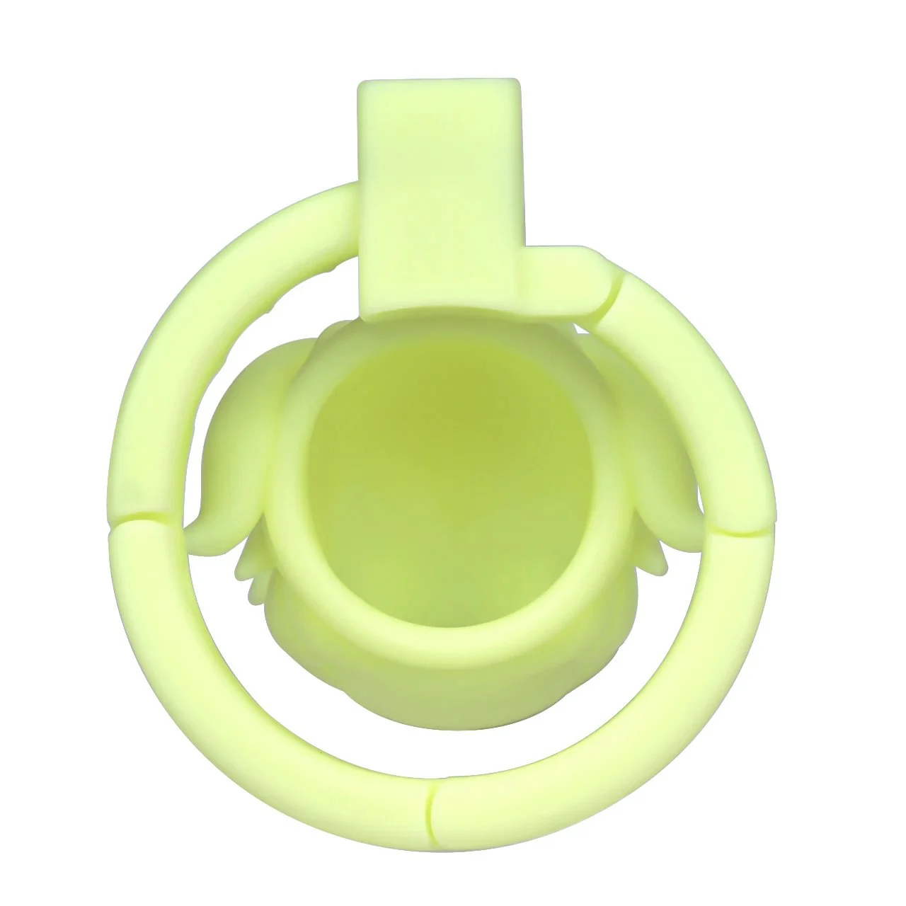 Cartoon Style ABS Resin Male Chastity Cock Cage, Adjustable Snap Rings 40 to 60mm, Cute Design Adult Toy for Men