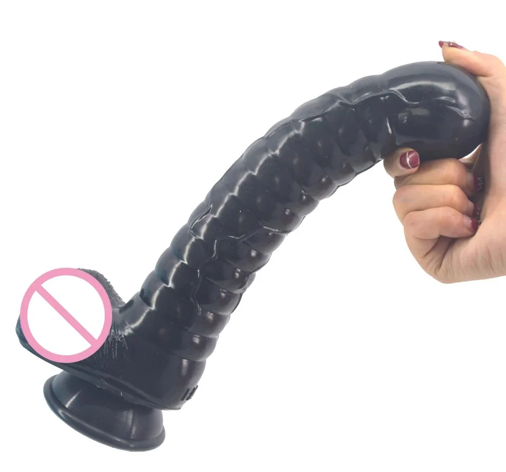 28.5cm 5.3cm Long Foreskin Dildo Anal Plug Rubber Penis Toys Sex Adult Weird Dildo Foreskin for Women