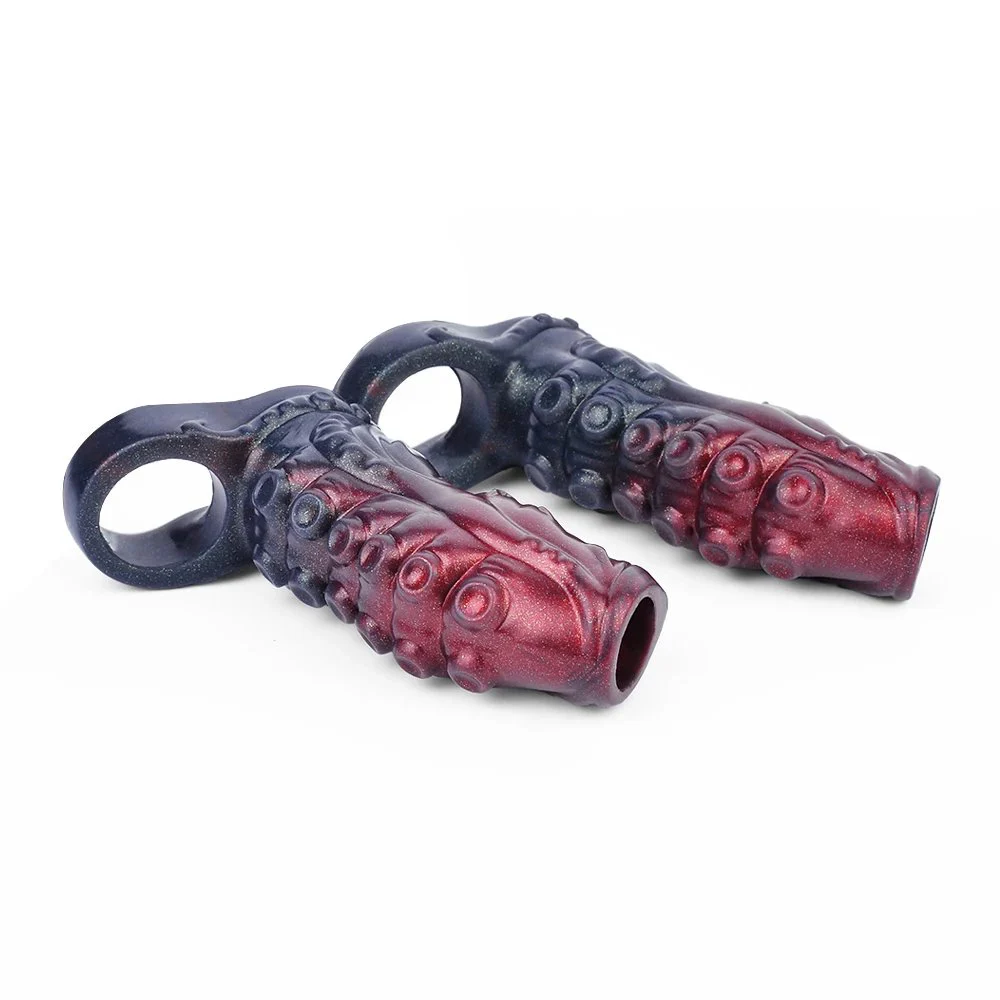Soft Penis Enlargement Sleeve Fantasy Monster Silicone Dildo Penis Enlargement Spray Water Simulation Couple Sex Toys