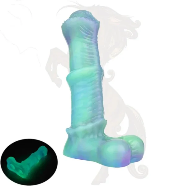 XL Size Silicone Sleeve Sex Toys for Men Hollow Dildo Penis Enlargement Extender Horse Cock Sleeves Wearable Animal Dildo
