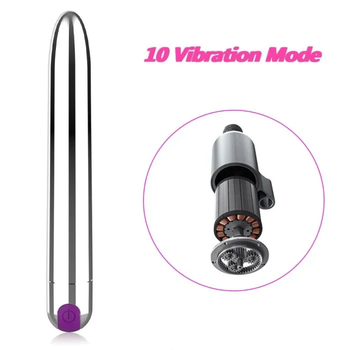Powerful Mini 10 Frequency Bullet Vibrator Sex Toys for Women's Clit & G-Spot Stimulation Sex Products