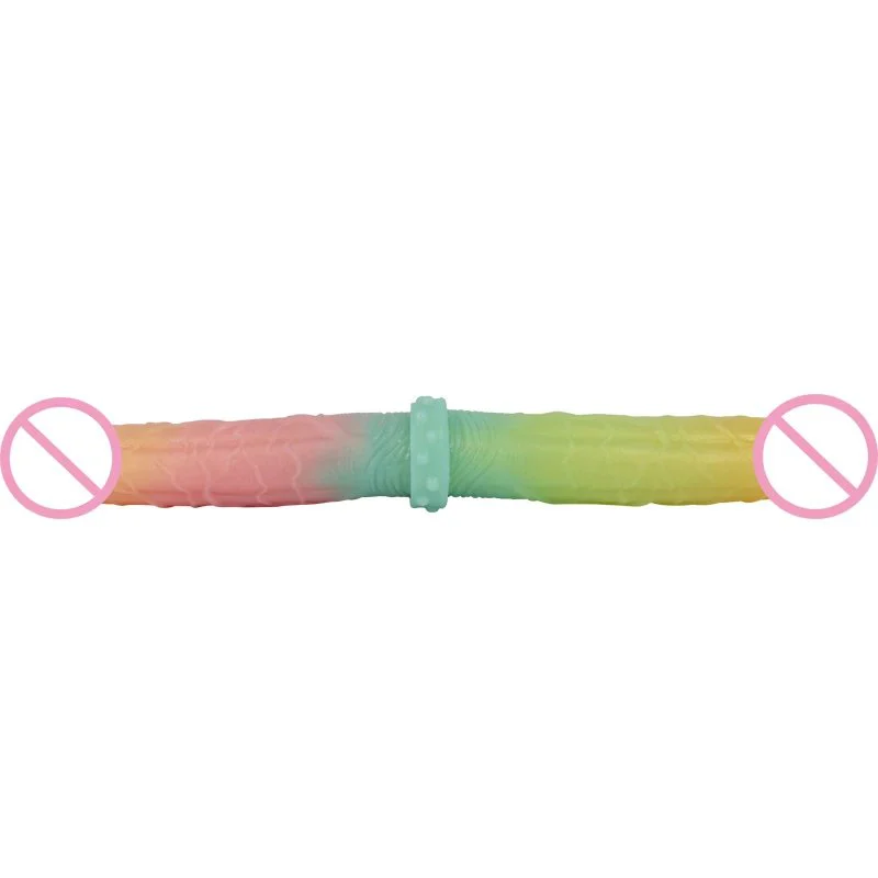 40cm Super Long Double Headed Dildo Liquid Silicone Sex Toys Simulation Masturbator Dildo for Lesbian