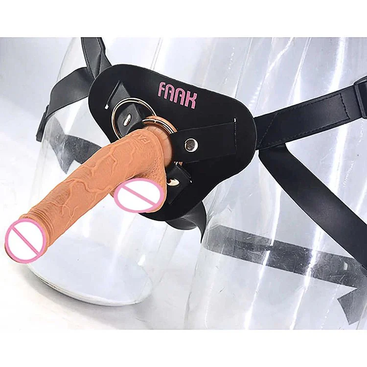 BDSM Sex Toy Harness Strap on Silicone Dildo Realistic Strap-on Strapless Leather Strapon Dildo for Lesbian Women Men