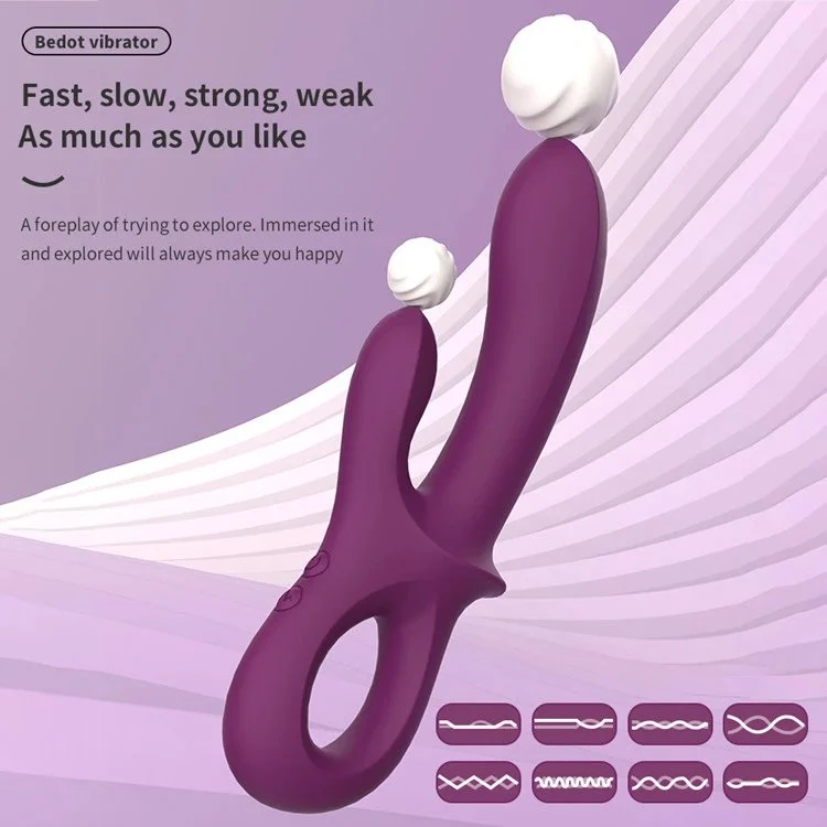 Liquid Silicone Female Masturbation Massage Stick Rabbit Vibrator G Sport Sex Toys for Women