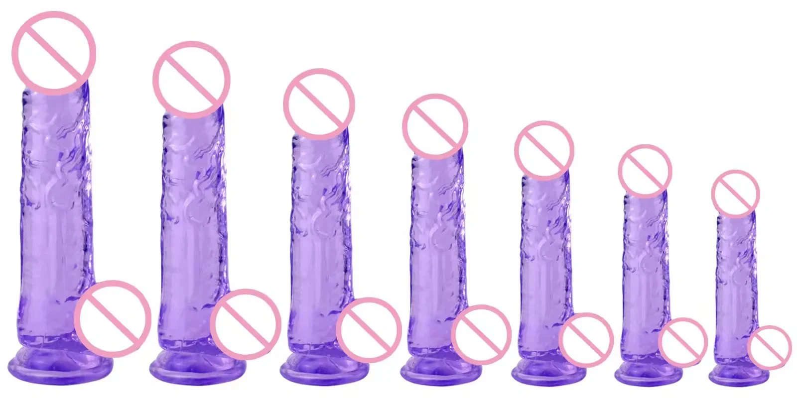 Crystal Jelly Dildo for Female Masturbation Realistic Dildo Suction Cup Transparent Anal Plug Sex Product
