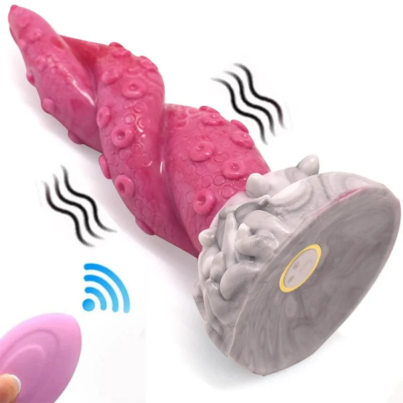 7.6 Inch Tentacle Dildo Octopus Vibrator Stimulation Kinky Sex Toy Vibration Chargeable 10 Speed