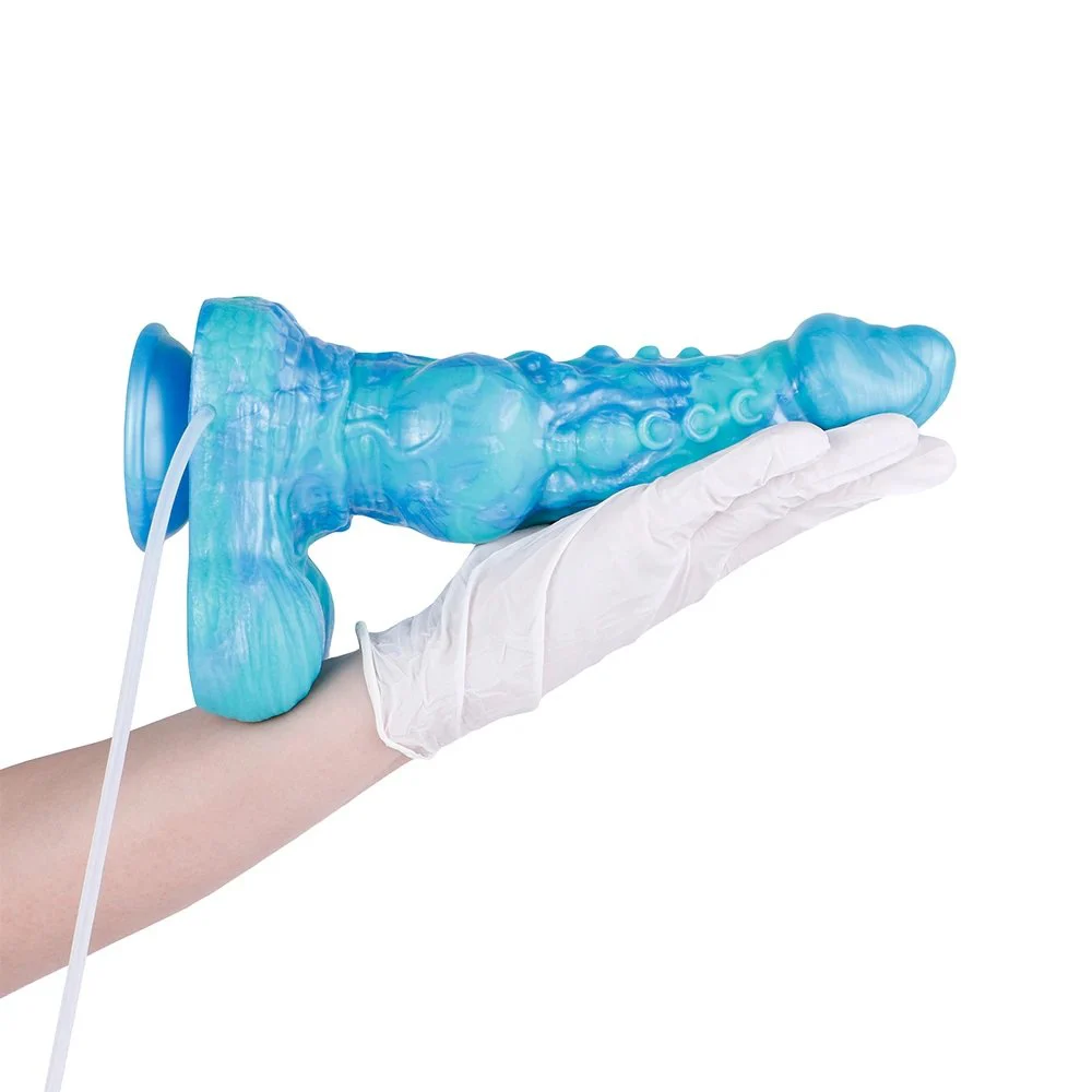 Purple Mountain Dragon Fantasy Series Squirting Dildo Premium Design Soft Silicone Realistic Feel Adult Pleasure Toy