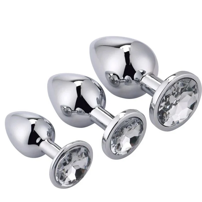 Female Stainless Steel Adult Toys Butt Anal Plug for Anal Stimulator Jewelry