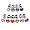 Heart-Shaped Metal Butt Plug Wearable Anal Dilator for Foreplay & Adult Pleasure