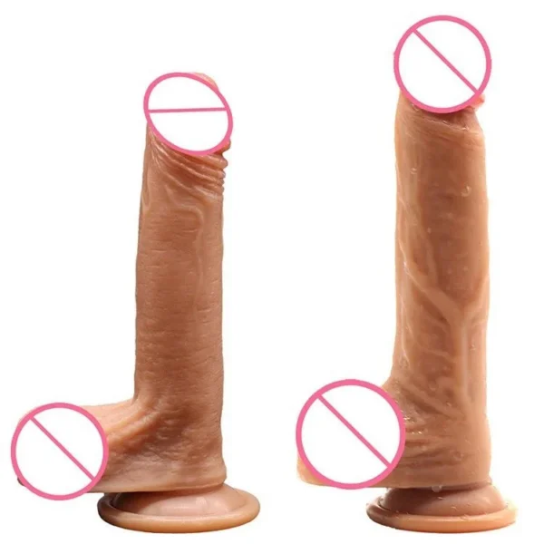 Female Masturbation Toy Liquid Silicone Super Soft Realistic Dildo Penis Adult Women Intimate Pleasure Product