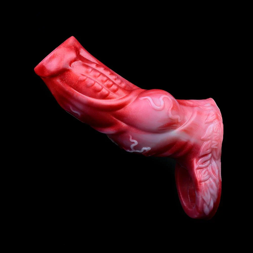 Soft Silicone Penis Sleeve Penis Extender Cock Enlargement Extension Condom Sex Toy for Man