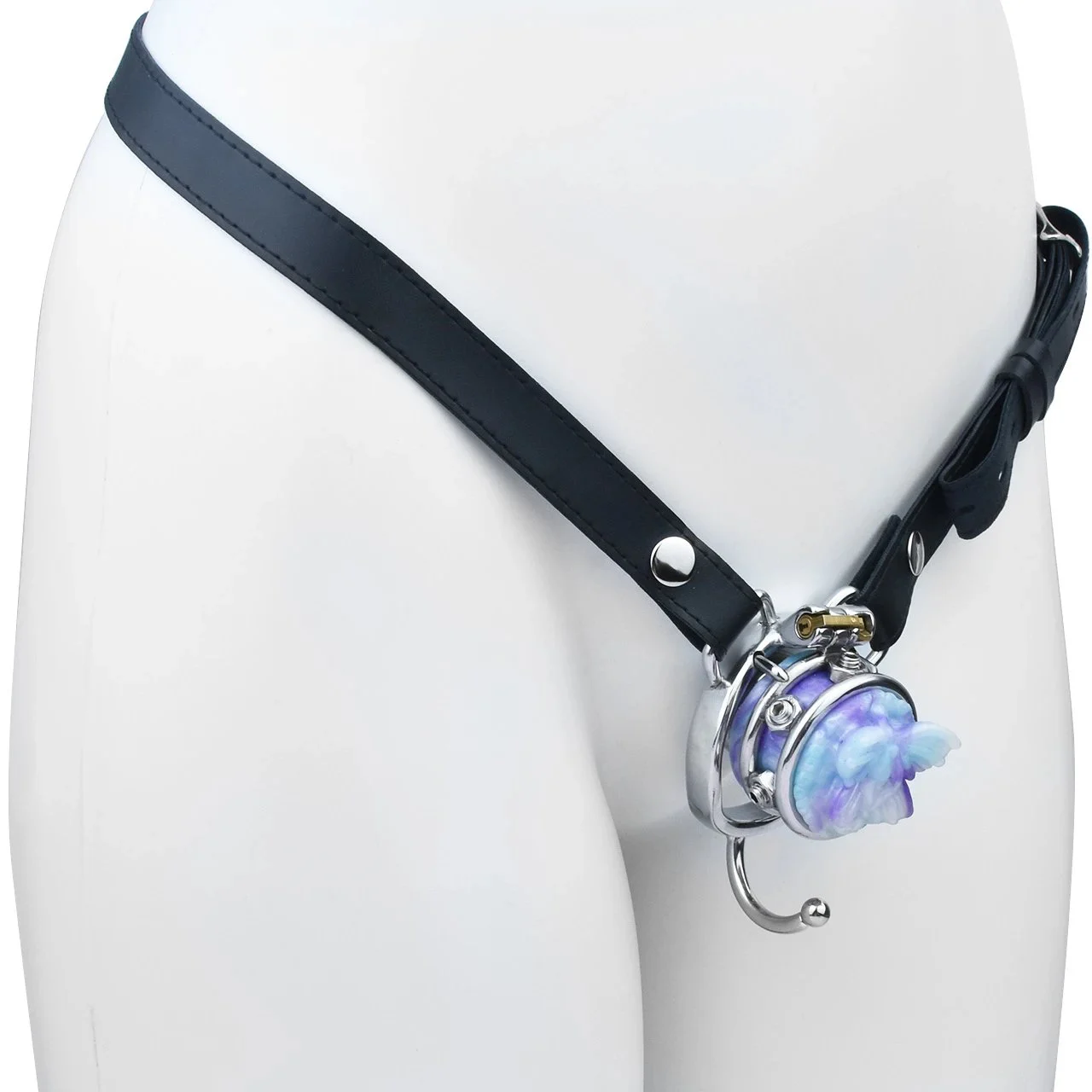Cute Sissy Cock Cage for Male Guy with Arc Ring Egg Hook Flirting Goods