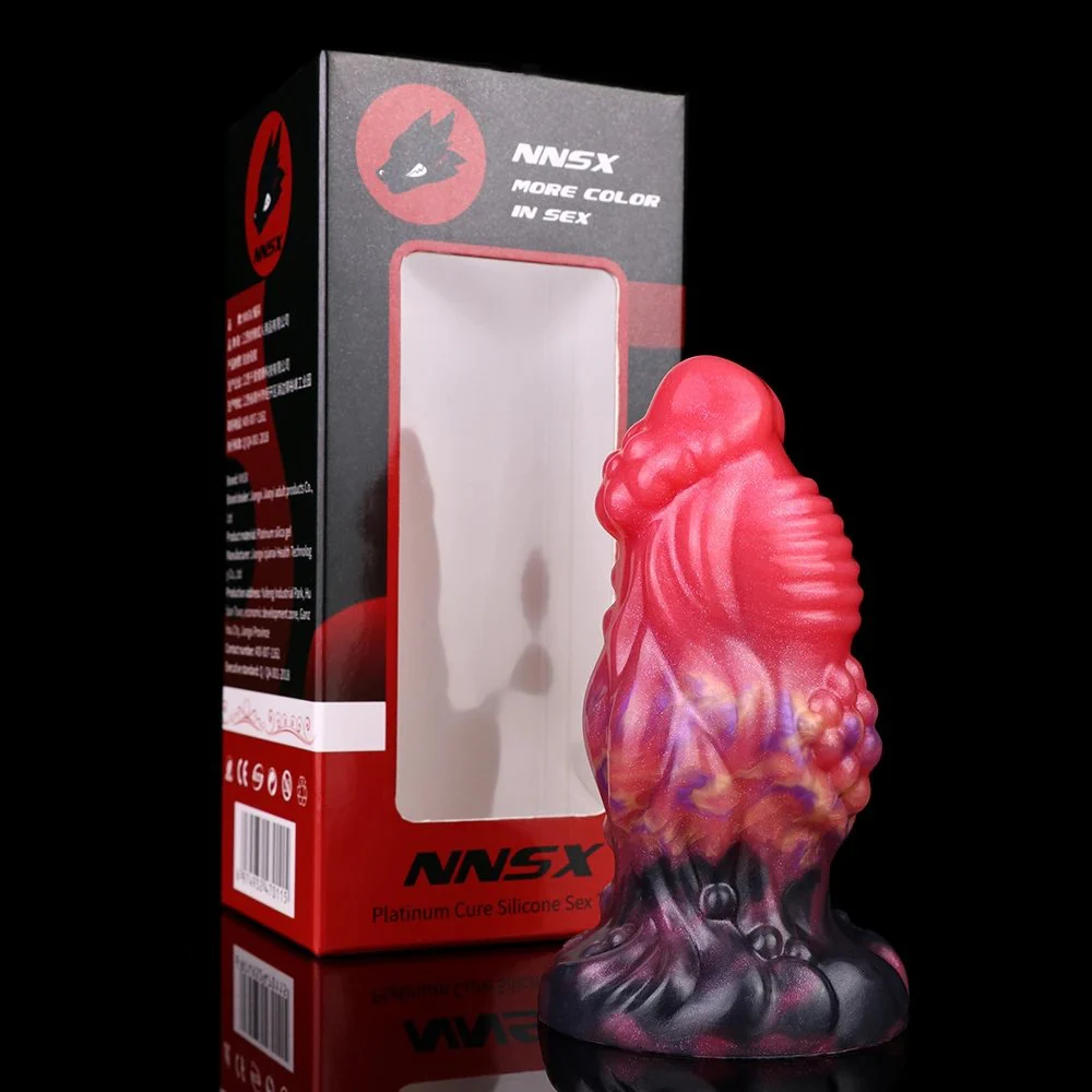 Fantasy Large Anal Plug Silicone Material Powerful Suction Cups Large Anal Plug Bumps for Increased Friction
