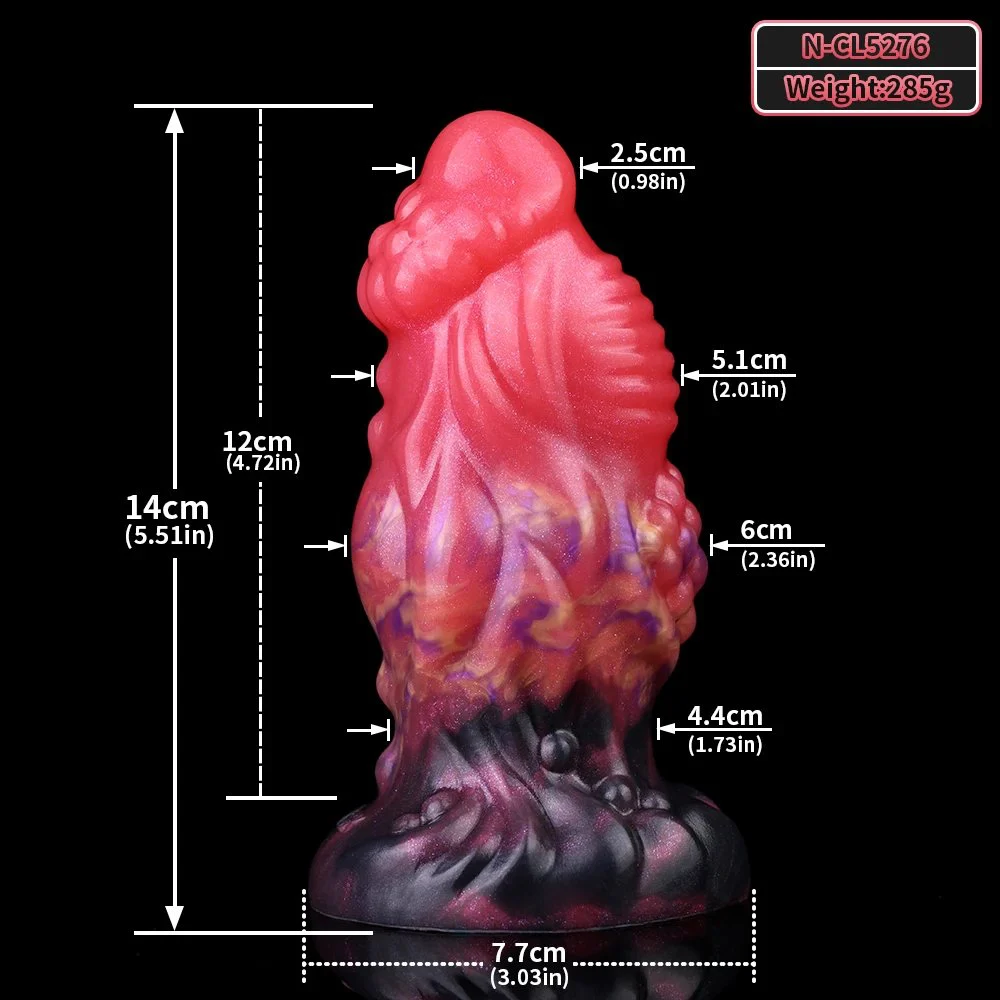 Fantasy Large Anal Plug Silicone Material Powerful Suction Cups Large Anal Plug Bumps for Increased Friction