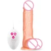 7 Speed USB Wired Realistic Rotating Telescopic Thrusting Vibrating Dildo Vibrator Sex Toy for Women