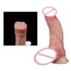 7 Inch Realistic Anal Plug Silicone Double Layered Dildo Feels Like Real Skin with Strong Suction Cup Soft Sex Toy for Woman