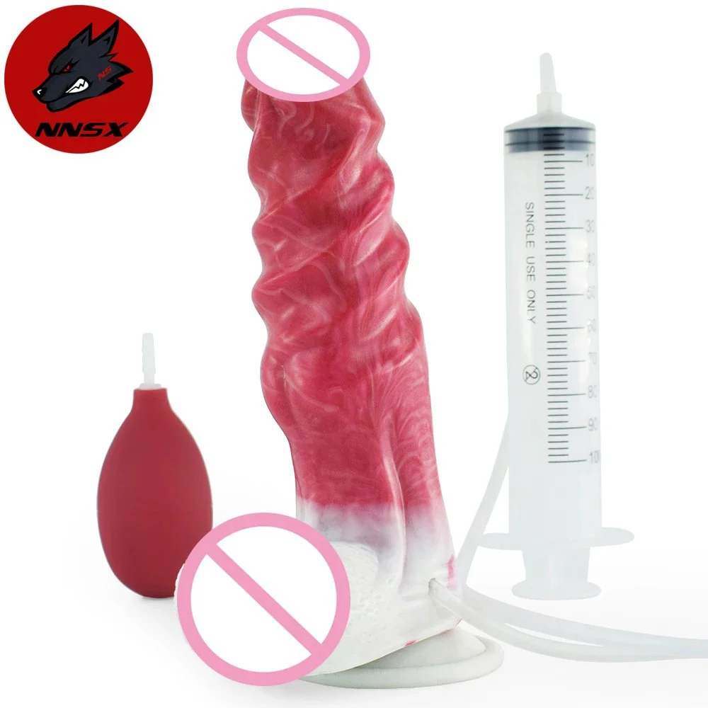 Realistic Squirting Dildo Ejaculating Vibrating Penis Adult Cock Ejaculation Anal Plug Dildo Sex Toys for Women Man Pleasure