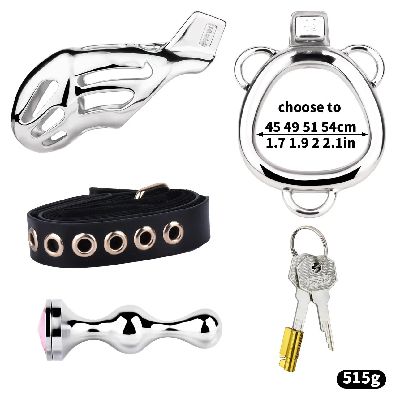 Cobra Chastity Cage Belt with Anal Plug,Bondage Restraint Kit for Sex Play, Sex Toy for Couples Chastity Devices