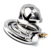 4.9cm Chastity Cage Stainless Steel Lock Penis in Cage Chastity Cage with Key Holder Lock Male Chastity Device for Male