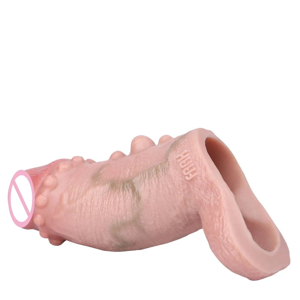 Ultra Realistic Penis Sleeve Sex Toys for Man G-spot Cock Ring Delay Ejaculation Dildo Sleeve Penis Enlargement Male Penis Cover