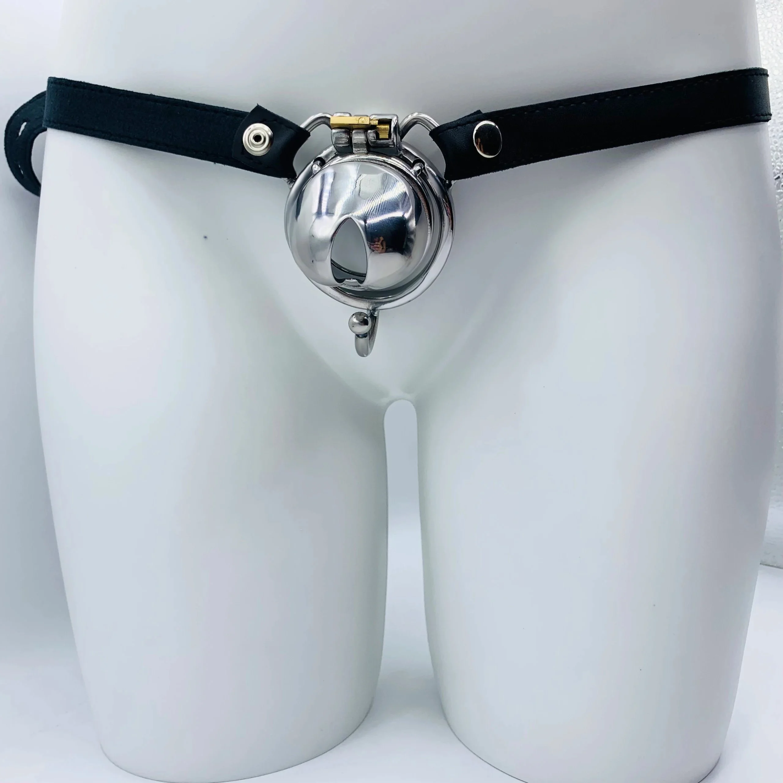51 Strap on Chastity Device Male Chastity Steel Cage Chastity Device with Belt