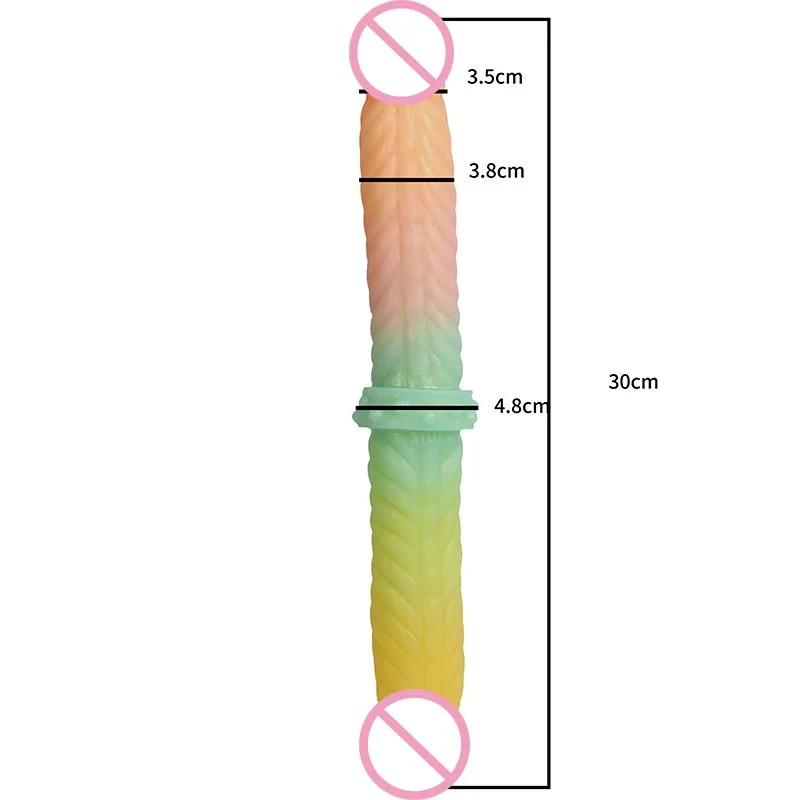 30cm Female Masturbation Real Penis Double Headed Long Sex Toys Silicone Dildo for Women