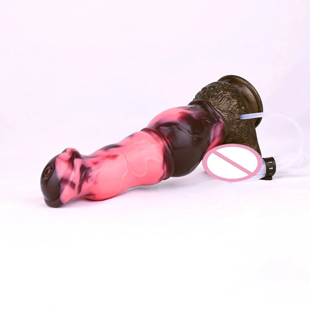 Beginners Sex Toy Squirting Dildo Ejaculating Penis Strong Suction Cup Soft Dildo for Women