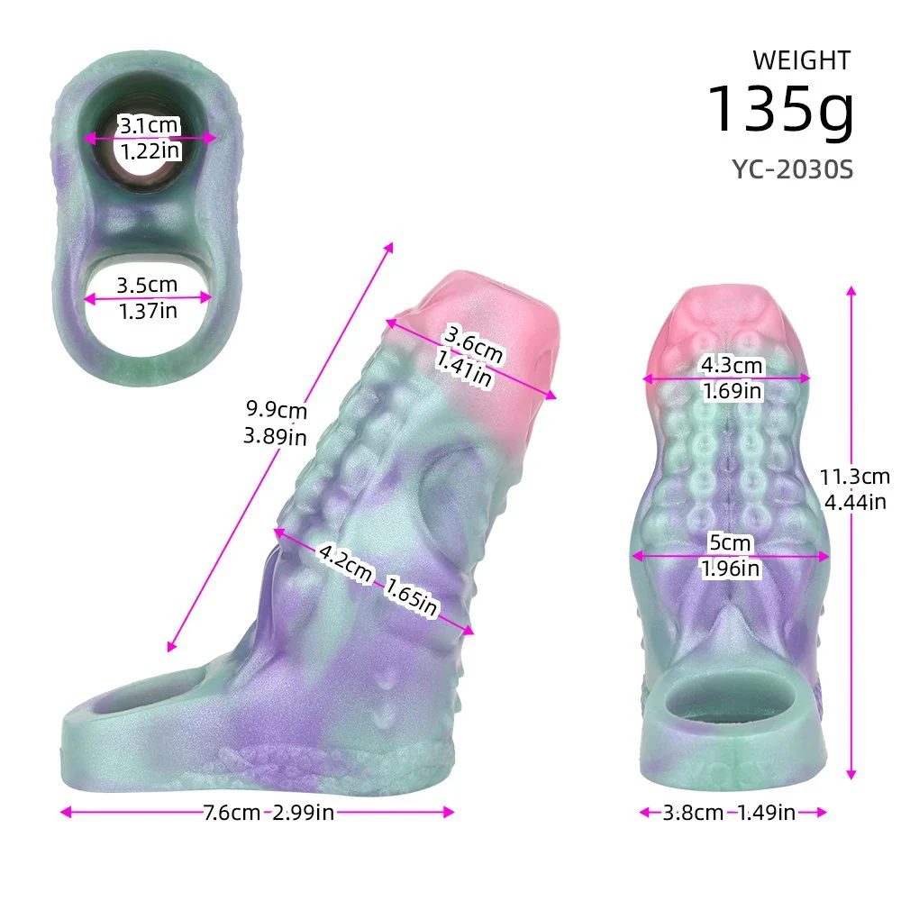 Tendril Geist Galactic Charm Two Sizes Opening Design Male Penis Extender Silicone Material Increase Penis Size